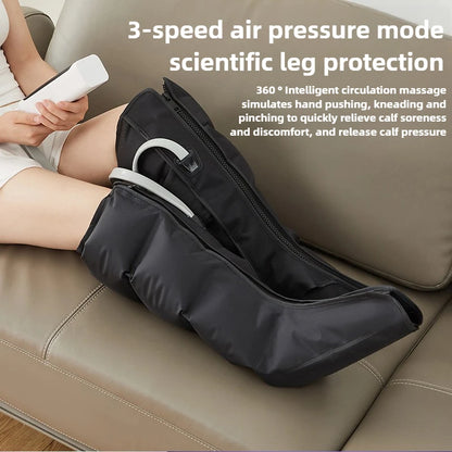 Electric Air Pressure Leg Massager Kneading Squeeze Deep Relaxation Calf Foot with Remote Control Relif Therapy Rehabilitation