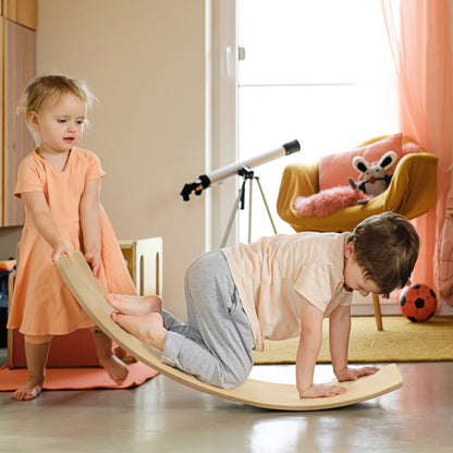 Kids Wooden Balance Board for Children, Wobble Board for 3-8 Years Old