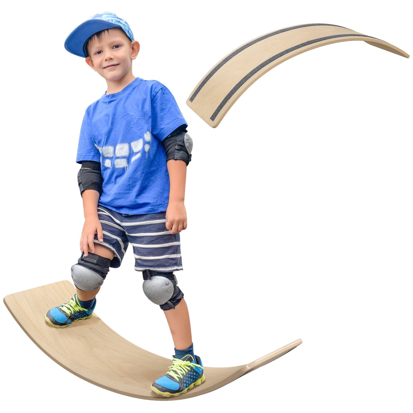 Kids Wooden Balance Board for Children, Wobble Board for 3-8 Years Old