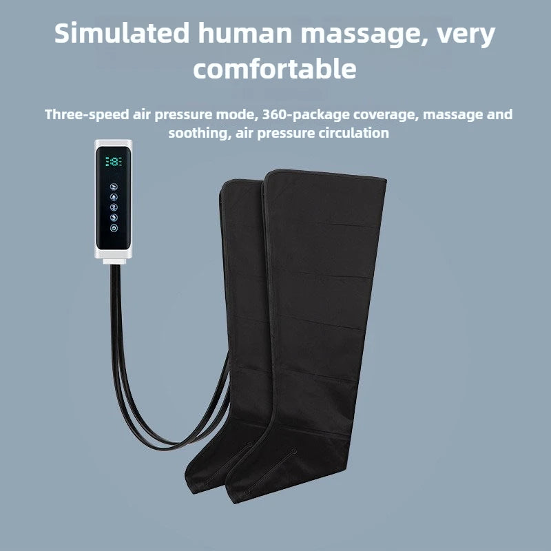Electric Air Pressure Leg Massager Kneading Squeeze Deep Relaxation Calf Foot with Remote Control Relif Therapy Rehabilitation