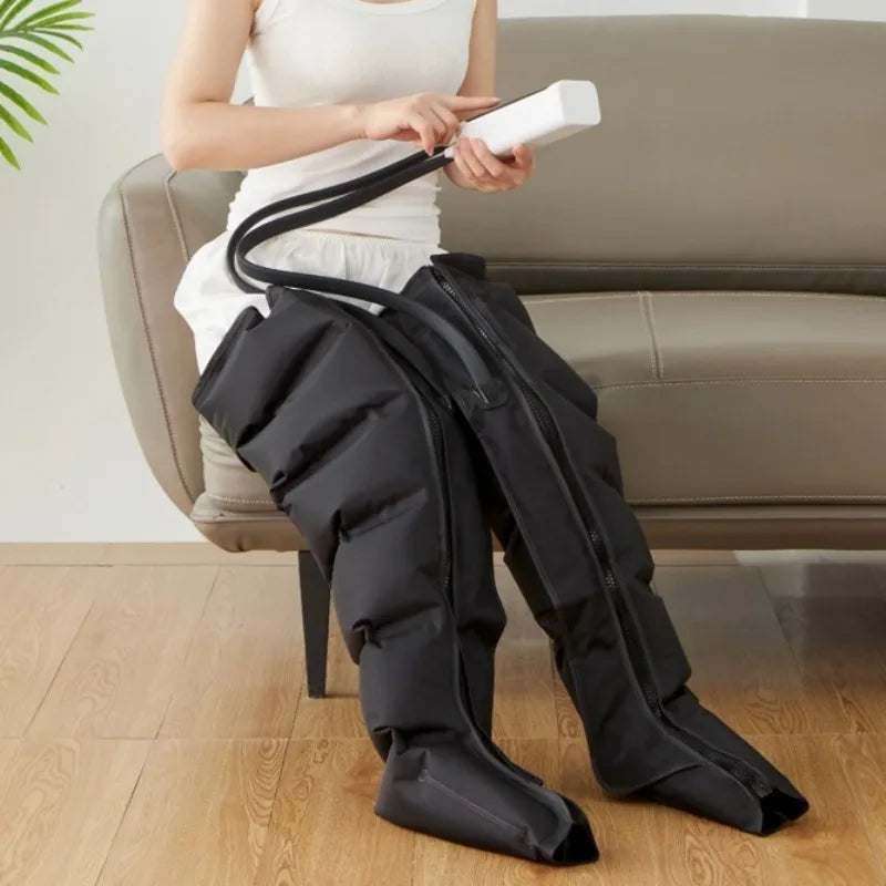 Electric Air Pressure Leg Massager Kneading Squeeze Deep Relaxation Calf Foot with Remote Control Relif Therapy Rehabilitation